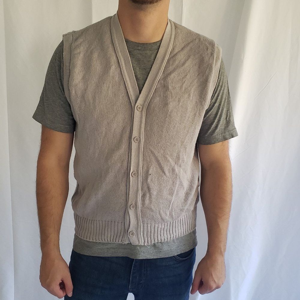 80s Jantzen Gray Sweater Vest‎